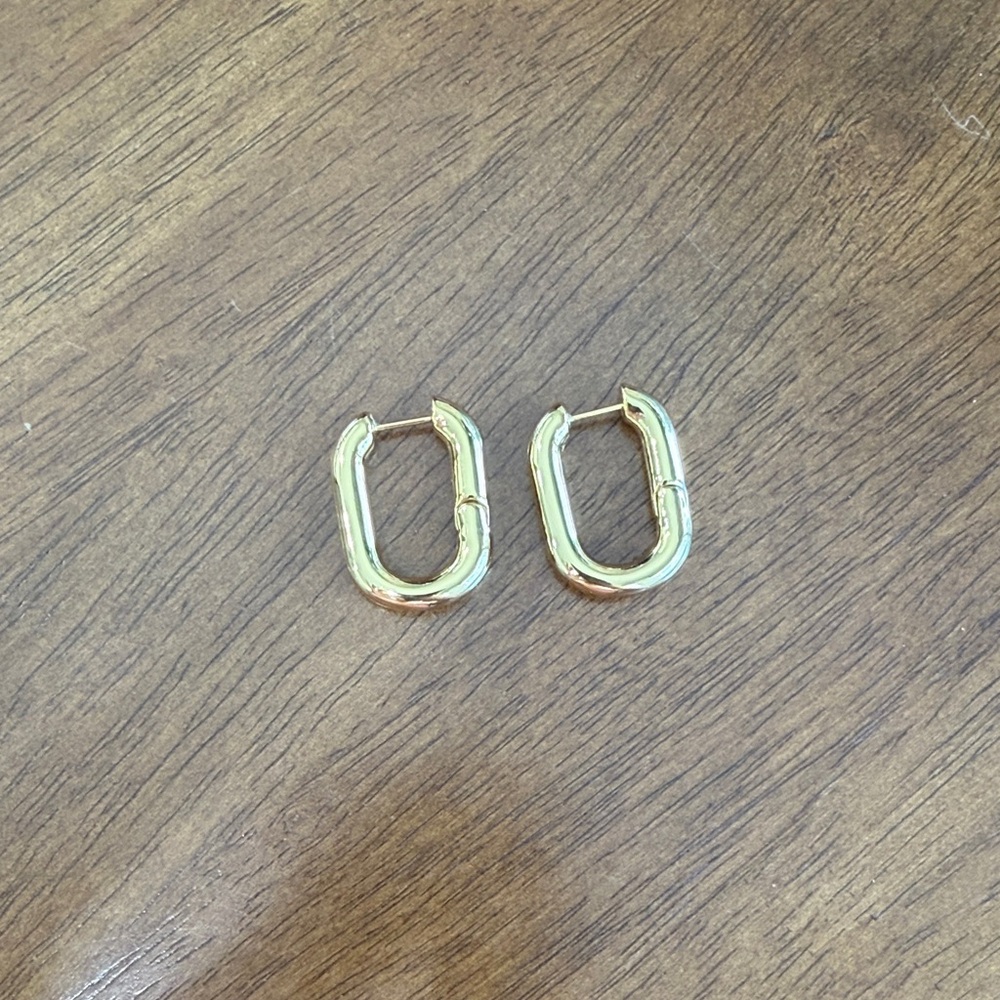 14k Gold Filled Rectangle Earrings